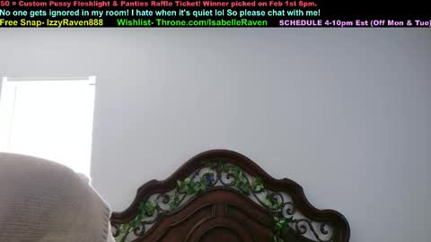 Snapshot of _isabelleraven chatting on February 11, 5:29 pm IsabelleRaven online show from February 11, 5:29 pm