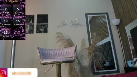 Snapshot of abril_ricci chatting on March 1, 3:43 am Abril online show from March 1, 3:43 am