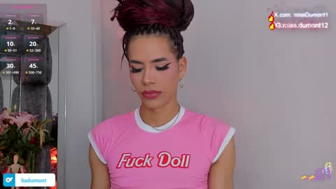 Snapshot of aivadumont chatting on December 6, 12:12 am Queen Dumont online show from December 6, 12:12 am