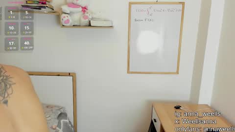 Snapshot of anna_wells chatting on February 17, 12:12 pm Anna Weells online show from February 17, 12:12 pm