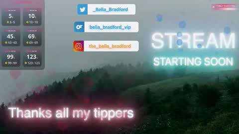 Bella Bradford online show from October 29, 2:03 am