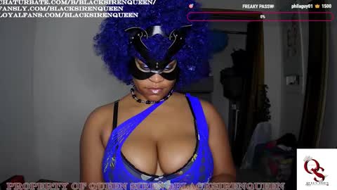 Snapshot of blacksirenqueen chatting on September 22, 7:54 am Queen Siren online show from September 22, 7:54 am