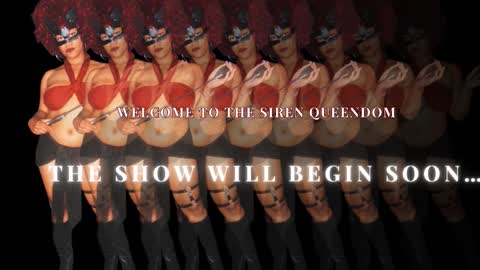Snapshot of blacksirenqueen chatting on October 19, 9:21 am Queen Siren online show from October 19, 9:21 am