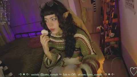 Snapshot of blushing_nymph chatting on March 24, 2:16 am Im Nym Justa nymph on twitter and IG online show from March 24, 2:16 am