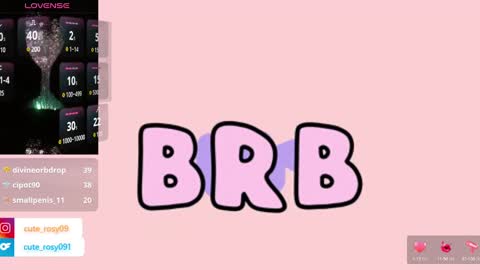 Snapshot of cute_rosy chatting on March 11, 8:09 pm rosy online show from March 11, 8:09 pm