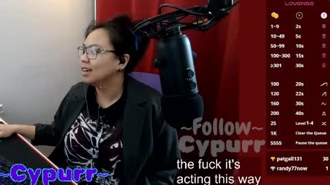 Snapshot of cypurr chatting on April 14, 4:24 pm Adrian AdriNyaan online show from April 14, 4:24 pm
