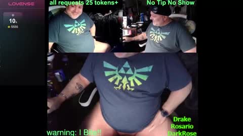 Snapshot of drake_r_darkrose chatting on January 13, 6:49 am Drake D Vamp aka Drake DarkRose online show from January 13, 6:49 am