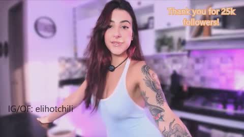 Snapshot of elihotchili chatting on March 14, 10:37 pm Eli online show from March 14, 10:37 pm