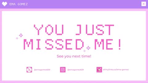 Snapshot of ema_gomez chatting on March 12, 8:41 pm Ema gomez online show from March 12, 8:41 pm