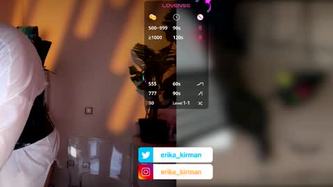 Snapshot of erika_kirman chatting on March 27, 10:26 am Erika online show from March 27, 10:26 am