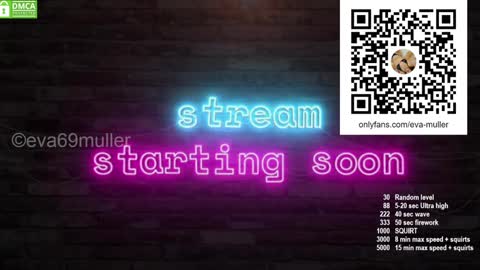 Snapshot of eva69muller chatting on December 17, 7:26 pm Eva  next show  8pm CEST AMST online show from December 17, 7:26 pm