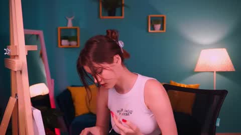 Snapshot of evathopson chatting on February 9, 12:08 pm Eva  next stream -  - 1600 UTC2000  online show from February 9, 12:08 pm