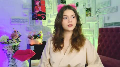 Snapshot of evathopson chatting on February 14, 12:03 pm Eva  next stream -  - 1600 UTC2000  online show from February 14, 12:03 pm