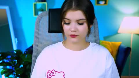 Snapshot of evathopson chatting on October 14, 12:06 pm Eva  next stream -  - 1600 UTC2000  online show from October 14, 12:06 pm