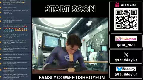 Snapshot of fetishboyfun chatting on June 14, 1:13 pm FetishBoyFun online show from June 14, 1:13 pm