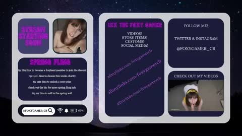 Lex Vive foxygamer cb online show from May 29, 1:36 am