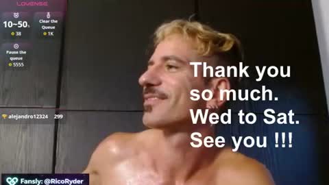 Rico Ryder online show from July 10, 5:26 pm