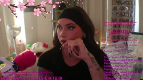 Snapshot of itsnickibabyy chatting on August 8, 2:57 am Nicki Foxx online show from August 8, 2:57 am