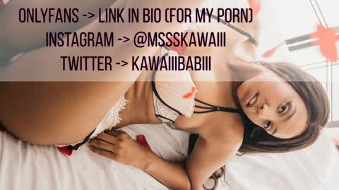 Snapshot of kawaiiibabiii chatting on January 18, 5:10 am Miss Kawaiii online show from January 18, 5:10 am