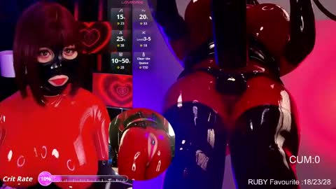 Latex Ruby online show from March 24, 2:05 am