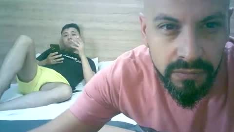 Snapshot of latingaycouple01 chatting on February 24, 6:55 am latingaycouple01 online show from February 24, 6:55 am