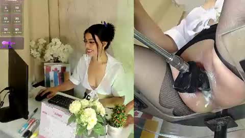 Snapshot of leahvegas chatting on June 21, 8:00 pm Leah Win a fuck machine control by tipyng 26 tokens. ask me online show from June 21, 8:00 pm