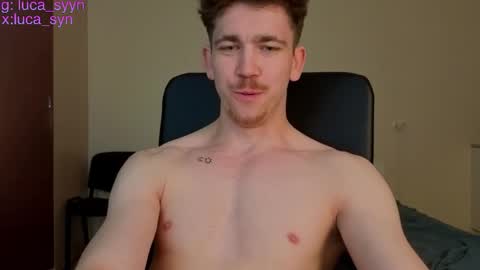 Snapshot of luca_syn chatting on April 19, 6:43 pm Luca S online show from April 19, 6:43 pm