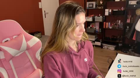 Lucie hot follow me on  online show from December 3, 10:50 am