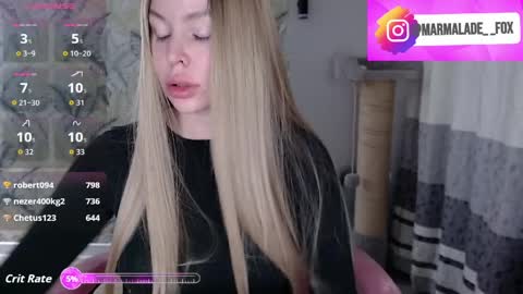 Marmalade Fox online show from April 3, 3:32 pm