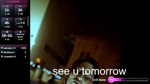 Megan online show from February 10, 9:19 pm