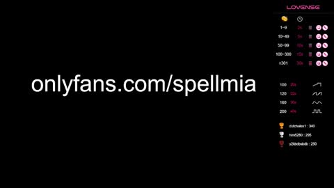 Mia  instagram miasspell online show from December 7, 3:47 am