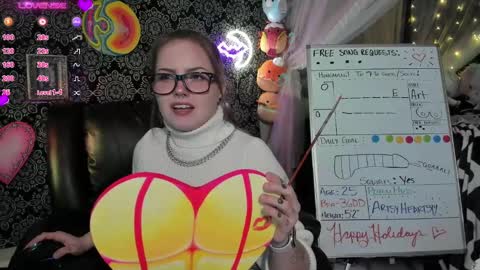 ArtsyHeartsyy online show from December 25, 4:44 am