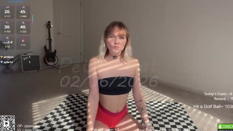 Snapshot of petitebrat chatting on February 6, 4:43 pm PiperAvery online show from February 6, 4:43 pm