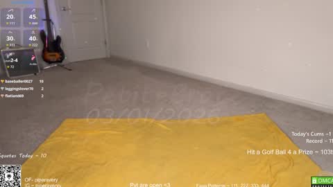 Snapshot of petitebrat chatting on March 1, 3:25 pm PiperAvery online show from March 1, 3:25 pm