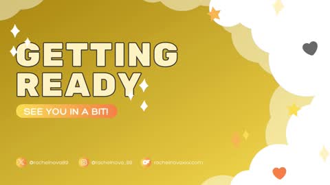 Snapshot of rachelnova89 chatting on February 23, 8:00 pm Rachel Nova online show from February 23, 8:00 pm