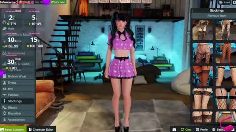 Snapshot of sakuracow chatting on January 3, 8:01 pm SAKURA COW online show from January 3, 8:01 pm