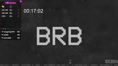 Sebastian online show from December 2, 5:59 am