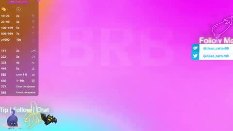 Dean Carter online show from March 17, 10:02 pm