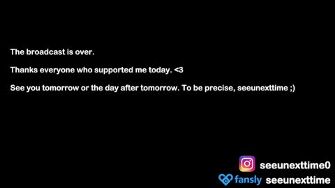 Snapshot of seeunexttime chatting on February 3, 5:51 am Jess online show from February 3, 5:51 am