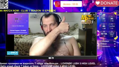 Snapshot of sexymacho7793 chatting on April 24, 12:57 am BISEXPRINCE777 online show from April 24, 12:57 am