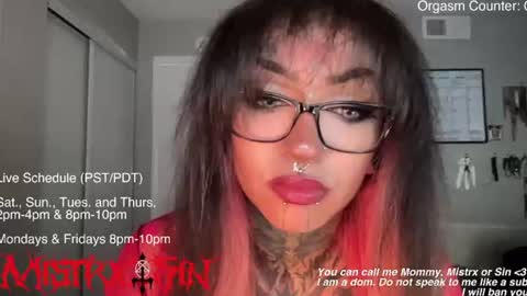 Mistrx Sin online show from June 25, 10:58 pm