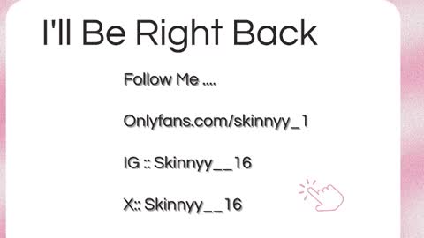 Skinnyy   online show from March 28, 8:58 am