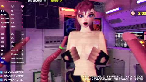 Snapshot of skyeanette chatting on October 12, 1:15 am SkyeAnette online show from October 12, 1:15 am