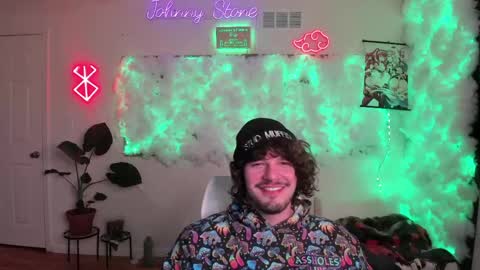Snapshot of thejohnnystone chatting on March 26, 12:17 am Johnny Stone online show from March 26, 12:17 am