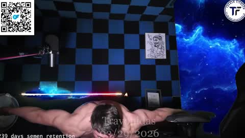 Snapshot of travonidas chatting on March 29, 6:24 am Greek God online show from March 29, 6:24 am