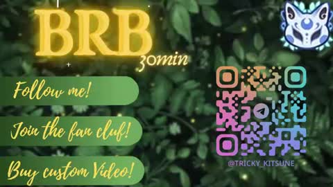 Snapshot of trickykitsune chatting on July 27, 3:30 pm trickykitsune online show from July 27, 3:30 pm