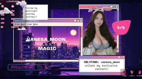 Snapshot of vanesa_moon_ chatting on June 13, 11:35 pm vanesa_moon_ online show from June 13, 11:35 pm