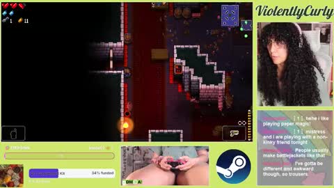 Snapshot of violentlycurly chatting on February 13, 11:12 pm Curly the Coin Operated Toy online show from February 13, 11:12 pm