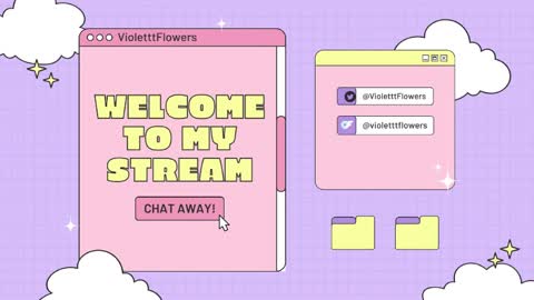 Snapshot of violetttflowers chatting on April 1, 4:15 pm Violet Flowers online show from April 1, 4:15 pm