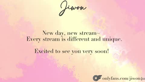 J i w o n   online show from July 8, 9:52 pm